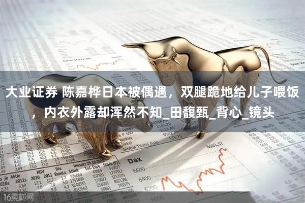 大业证券 陈嘉桦日本被偶遇，双腿跪地给儿子喂饭，内衣外露却浑然不知_田馥甄_背心_镜头